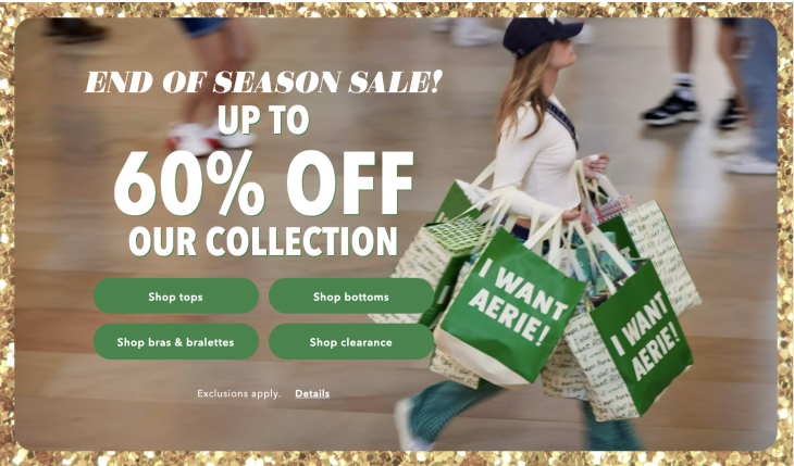 American Eagle Aerie Canada End Of Season Sale Save Up To 60 Off 